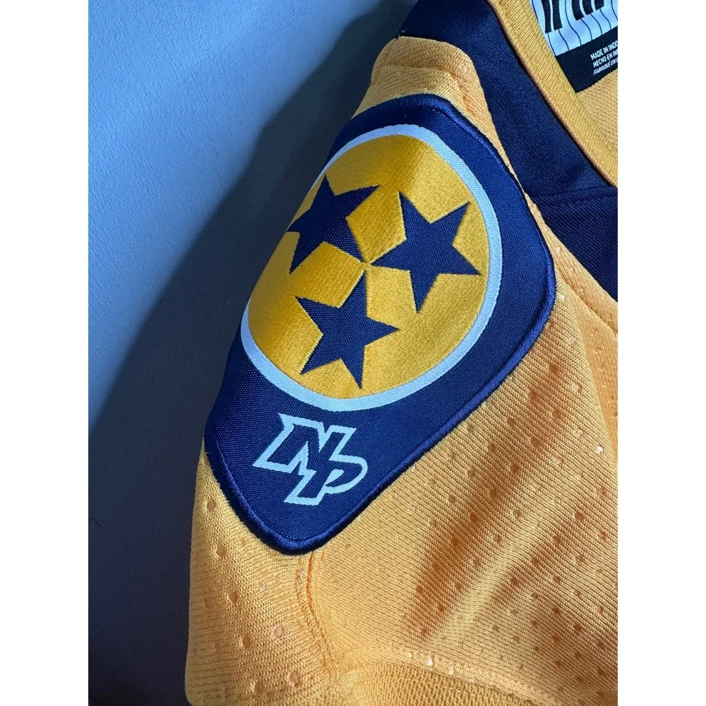 Nashville Predators Adidas NHL Jersey Size 54‎ Yellow Tennessee Hockey